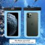 JOTO Universal Waterproof Pouch Cellphone Dry Bag Case for iPhone 11 Pro Max Xs Max XR X 8 7 6S Plus SE 2020, Galaxy S20 Ultra S20+ S10 Plus S10e S9 Plus S8/Note 10+ 9, Pixel 4 XL up to 6.9" -Blue