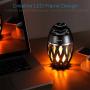 DIKAOU Led flame table lamp, Torch atmosphere Bluetooth speakers&Outdoor Portable Stereo Speaker with HD Audio and Enhanced Bass,LED flickers warm yellow lights BT4.2 for iPhone/iPad /Android