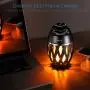 DIKAOU Led flame table lamp, Torch atmosphere Bluetooth speakers&Outdoor Portable Stereo Speaker with HD Audio and Enhanced Bass,LED flickers warm yellow lights BT4.2 for iPhone/iPad /Android