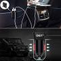 OKiT Car Charger 54W/10.2A 4 Ports Rapid USB Multi-Port QC3.0 Quick Charging Car Charger Charge Compatible Android/iOS Smartphones USB Device