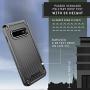 Pelican Shield Samsung Galaxy S10+ Phone Case, 5-Layer Extreme Protective Smartphone Cover, 12-Foot Drop Protection, Kickstand Belt Clip Accessory (Black)