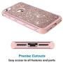 iPhone 8 Case, iPhone 7 Case, Hython Heavy Duty Full-Body Defender Protective Case Bling Glitter Sparkle Hard Shell Armor Hybrid Shockproof Rubber Bumper Cover for iPhone 7 and iPhone 8, Rose Gold