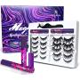 Arishine 3D 5D Magnetic Eyelashes Kit Magnetic Eyeliner For Use with Magnetic False Lashes Natural Look-No Glue Needed