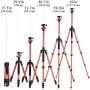 MACTREM Professional Camera Tripod with Phone Mount, 62" DSLR Tripod for Travel, Super Lightweight and Reliable Stability, Ball Head Tripod Detachable Monopod with Carry Bag (Orange)