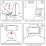 Hikig Car Headrest Mount Holder for Nintendo Switch Game Machine, Smart Phone and Other Tablets / Also fit for Planes Tray Table