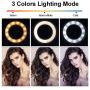 Selfie Ring Light with Flexible Cell Phone Holder Lazy Bracket Desk Lamp LED Light, Mini Led Camera Ringlight for YouTube Video/Photography Compatible with iPhone Xs Max XR Android