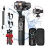 3-Axis Handheld Gimbal Stabilizer for GoPro Action Camera, Splash Proof Gimbal Tripod Stick for Gopro 2018 7/6/5/4, Sony RX0, SJCAM, YI-CAM - Time-Lapse, APP Control, 12h Run time -Hohem iSteady Pro 2