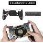 PASNOWFU PUBG Mobile Trigger Mobile Game iOS & Android Controller, Aim Trigger Fire Buttons L1R1 Shooter Sensitive Joystick 【Two Buttons + Gamepad + Finger Sleeve + Joystick】