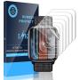 LK [6 Pack] Screen Protector for Apple Watch 44mm Series 4/5 - Max Coverage Bubble-Free Scratch-resistant iWatch 44mm Flexible TPU Film with Lifetime Replacement Warranty