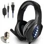 Gaming Headset Xbox One Headset with Bass Surround Sound, Over Ear Headphones PS4 Headset with Noise Canceling Mic & LED Light, Compatible with PS4, Xbox One, Nintendo Switch, PC, PS3, Mac Gaming Headset Xbox One Headset with Bass Surround Sound, Over Ear Headphones PS4 Headset with Noise Canceling Mic & LED Light, Compatible with PS4, Xbox One, Nintendo Switch, PC, PS3, Mac