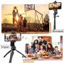 Universal Phone Tripod Mount (2 Pack) 1/4" Screw Adapter Cell Phone Holder with Adjustable Clamp Compatible with iPhone, Samsung, and All Phones, Camcorder,Selfie Monopod and More.