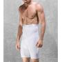 TENMET Mens Double-Layer Belt Anti-Curling High Waist Body Sculpting Pants Abdomen Shaping Shorts