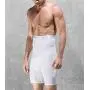 TENMET Mens Double-Layer Belt Anti-Curling High Waist Body Sculpting Pants Abdomen Shaping Shorts