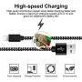 CUGUNU Nylon Braided Cable Compatible with iPhone Charger, 5 Pack[3/3/6/6/10FT] MFi Certified USB Lightning Cable Charging Cord for iPhone X/Max/11/8/7/6/6S/5/5S/SE/Plus/iPad - Black White