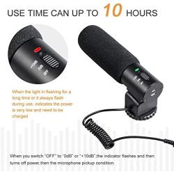 Winterjoys Single-Channel Microphone, Concept Stereo Camcorder Microphone for DSLR Camera Computer Mobile Phone PC Interview Talk Recording Microphone.