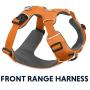 RUFFWEAR 3050-815S Front Range, Everyday No Pull Dog Harness with Front Clip, Trail Running, Walking, Hiking, All-Day Wear, Campfire Orange, Small
