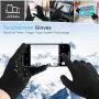 FRETREE Winter Gloves Touchscreen for Men Women - Warm Knit Gloves with Thickened Cuff & Anti-Slip Palm, 3 Finger Touchscreen for Texting & Driving FRETREE Winter Gloves Touchscreen for Men Women - Warm Knit Gloves with Thickened Cuff & Anti-Slip Palm, 3 Finger Touchscreen for Texting & Driving