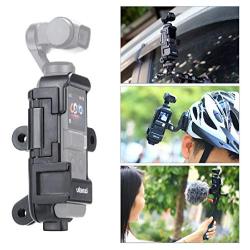 ULANZI OP-7 Osmo Pocket Accessory Mount Extended Housing Case, Vlogging Tripod Mount Holder with Mic Cold Shoe Mount 3 Go Pro Interface 1/4-20 Screw for DJI Osmo Pocket Film Videomaking