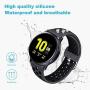 EZCO Sport Bands Compatible with Samsung Galaxy Watch Active 2 40mm 44mm / Active/Galaxy Watch 3 41mm, 20mm Soft Silicone Breathable Watch Strap Replacement Wristband Accessories Women Man