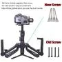 DIGITALFOTO DH04 4th Z Axis Damping Spring Dual Handle Grip Bracket Compatible for DJI Ronin S, Zhiyun Crane 2/Plus/V2, Moza Air 2, DJI Smartphone Gimbal OSMO 2 3 Axis Gimbal Setup