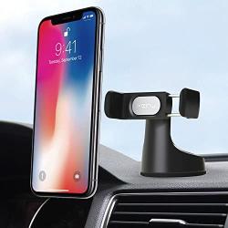 Kenu Airbase Pro | Premium Car Phone Mount | Android + iPhone Car Phone Holder for iPhone 11 Pro Max/11 Pro/11, iPhone Xs Max/Xs/XR/X, iPhone 8 Plus/8, iPhone 7 Plus/7, Samsung Phone Stand | Black