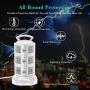 Surge Protector Power Strip, Tower Multi Plug Outlet with Long Extension Cord, Electric Charging Station 3000W 13A 16AWG 10 Outlet 4 USB Slot, 6.5 ft Wire for PC Laptops Mobile Office Home