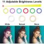 10.2" RGB Selfie Ring Light, RGB Flash Ring Light with Tripod Stand & Cell Phone Holder, LED Dimmable Desktop Beauty Selfie Light for YouTube Video, Live Stream, Makeup - for iPhone & Android