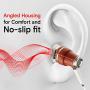 Symphonized NRG X Wood Earbuds Wired with Microphone, Stereo in Ear Headphones for Computer & Laptop, Noise Isolating Earphones for Android Cell Phone with Booming Bass (White)