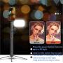 TDRFORCE 63 Inch Super Long Extendable Selfie Stick with Bluetooth Wireless Remote and Tripod with Live Fill Light（16 Lights）