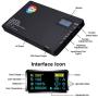 RGB Video Light Panel 360° Full Color LED Light Portable On Camera Light 3200K-7500K CRI>96+, 9 Lighting Effect Modes