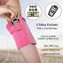 Bivilictek Cell Phone Armband for Phone Running Armband Sleeve Holder for iPhone X/XS/XR/Max/Plus & Samsung Galaxy S10/S9/Plus with Mp3 Key Holder (Pink Small)