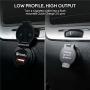 AUKEY USB Car Charger, 18w Quick Charge 3.0, Flush Fit Cell Phone Adapter for iPhone 11 Pro Max/XS, Samsung Galaxy Note 9 / S9 / Note 10 / S10, and More