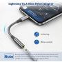 [Apple MFi Certified] Lighting to 3.5mm Headphone Jack Adapter, [2 Pack] iPhone Headphone Adapter, Compatible for iPhone 11/11 Pro/11 Pro Max/XS/XR/X 8 7, iPad, iPod (Support iOS 10-13 Accessories)
