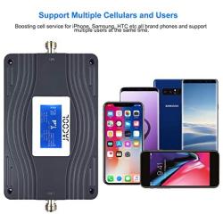 Verizon AT&T Cell Phone Signal Booster Dual 700MHz Band 13/12/ 17 4G LTE Cellular Signal Booster FDD High Gain 65dB Cell Phone Booster Amplifier Repeater for Remote Area Verizon ATT T-Mobile