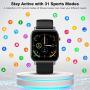 KOSPET Smart Watch for Android and iOS Phone, 1.4" Fitness Tracker with 31 Sports Modes, Mens Smartwatch with Sleep Monitor and Step Tracker, Activity Tracker with Heart Rate Monitor for Women, Blue