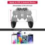 CEUTA Mobile Game Controller with L1R1 L2R2 Triggers, PUBG Mobile Controller 6 Fingers Operation, Joystick Remote Grip Shooting Aim Keys for 4.7-6.5" iPhone Android iOS Cellphone Gamepad Accessories