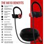 ONE Day Sale! - The MX10 Bluetooth iPhone Headphones - Ear Buds Wireless Headphones - Designed for Running and Sport Workouts - Built-in Microphone with Noise Cancellation - IPX7 Waterproof