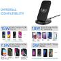 KKM Wireless Charger, 15W Qi-Certified Fast USB-C Wireless Charging Stand for iPhone SE 2020, Samsung Galaxy Note 20/ Note 20 Ultra/S20+/S10+, Google Pixel, LG, OnePlus and More Qi Enable Phones