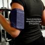 Phone Armband Sleeve: Best Running Sports Blue Arm Band Strap Holder Pouch Case for Exercise Workout Fits iPhone 5S SE 6 6S 7 8 Plus iPod Android Samsung Galaxy S5 S6 S7 S8 Note 5 Edge LG HTC (Small)