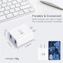 QC 3.0 Fast Wall Charger, Pofesun 4Pack 30W Rapid Charge 3.0 Adaptive Fast Charging USB Wall Charger Adapter Compatible for Samsung Galaxy S10 S9 S8 Plus S7 S6 Edge Note 8 9 10,iPhone,LG,Tablet-White