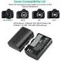 Updated RAVPower LP-E6 LP E6N Rechargeable Battery Charger Set,2-Pack 2040mAh Camera Batteries Compatible with Canon EOS 5D Mark II, III, IV, 5DS, 5DS R, 6D, 60D,6D Mark II, 7D, 7D Mark II,70D, 80D Updated RAVPower LP-E6 LP E6N Rechargeable Battery Charger Set,2-Pack 2040mAh Camera Batteries Compatible with Canon EOS 5D Mark II, III, IV, 5DS, 5DS R, 6D, 60D,6D Mark II, 7D, 7D Mark II,70D, 80D