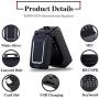 LONG-CZ J9 World Mini Smallest Flip Mobile Phone Unlocked (Black)
