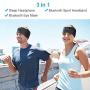 Sleep Headphones Sleeping Headphones Bluetooth, Bluetooth Headband Headphones with Built-in Thin Speakers, Comfortable for Sleeping Running Yoga (Grey)