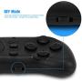 PL-608 Mini Bluetooth Gamepad, Portable Wireless Bluetooth Gaming Controller with Remote Shutter Multimedia Controller, for Mobile Phone, Tablet and PC(Black)