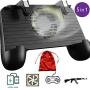 Mobile Game Controller with Built-in Cooling Fan &【Upgraded 4000mAh】 Power Bank + Carrying Case, Compatible Play with Fortnite/PUBG On Any iPhone and Android Devices Between 4" -6.5"