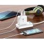 iClever USB Wall Charger, 40W 8A 4-Port Charging Station with Foldable Plug, USB Power Adapter for iPhone 11 Pro Xs/XS Max/XR/X/8/7,iPad Pro/Air 2/Mini 4/3, Galaxy/Note/Edge, LG, Nexus, HTC, and More