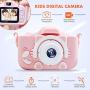 Te-Wai Kids Digital Camera for Girls LCD HD 2.0 Inches Screen Gifts for Boys ,Children Toddler HD Video Camera Mini Camcorder Gift for 3-12 Years Old Child Selfie Camera with16GB Memory Card (Pink)