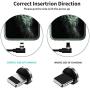 Magnetic Charging Cable (4 Pack,3ft/3ft/6ft/6ft), ZRSE 3-in-1 Nylon Braided Cord, Compatible with Mirco USB, Type C Smartphone and i-Product Device (4Pack 9tips)
