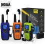 3 Long Range Walkie Talkies Rechargeable for Adults - NOAA FRS GMRS UHF 2 Way Radios Walkie Talkies - CB Long-distance 2way Walkie Talkies with Earpiece Mic Weather Alert USB Cable Charger(K10 Colors)