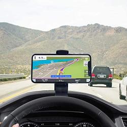 Car Phone Mount, Dashboard Cell Phone Holder, Phone Clip for Car, Phone Clip Holder, Clip on Dash Phone Holder for Car Compatible with iPhone XS/XS MAX/XR/X/8/8Plus/7/7Plus/6s Galaxy S10/S9/S8/S7/Note